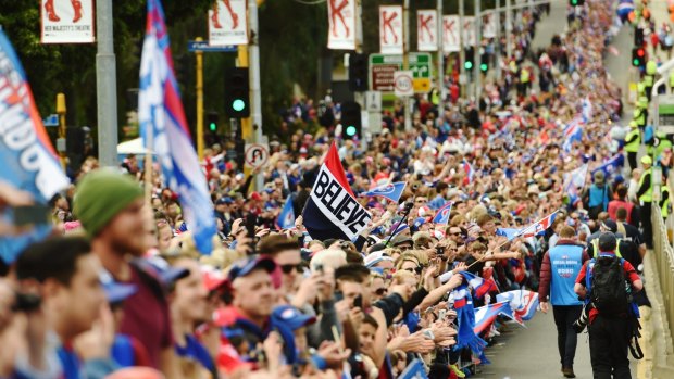 You could almost feel the sigh of desire from all those Bulldogs supporters, denied ownership of the premiership cup since the club's single great year.