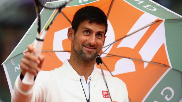 Still smiling: Novak Djokovic.