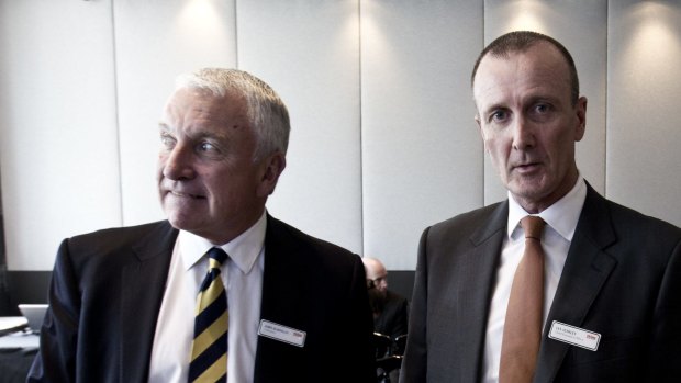 Prime chairman John Hartigan (left) and chief executive Ian Audsley: "Regional television remains under revenue pressure at both national agency and local sales levels." 