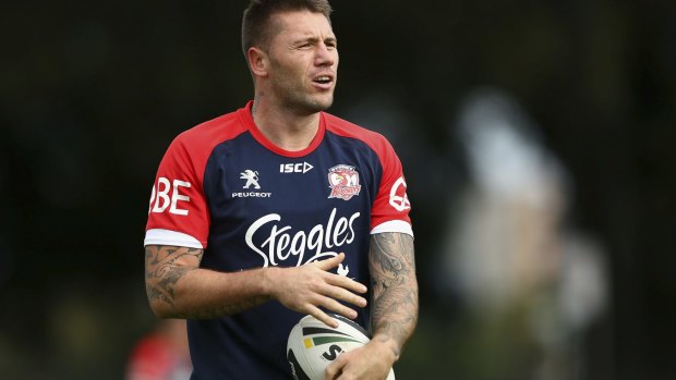 Wait and see: Shaun Kenny-Dowall's selection for the Roosters will depend on his welfare.