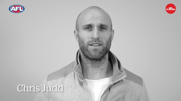 Chris Judd in a video to be launched on Saturday night in a bid to tackle homophobia.