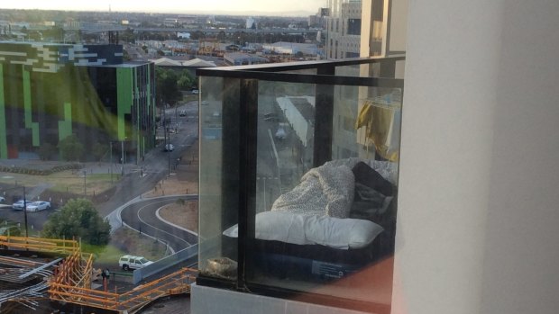 Some residents were sleeping on balconies in Lacrosse tower.