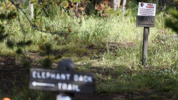 Elephant Back Loop Trailhead in Yellowstone National Park, Wyoming, is temporarily closed after the death of a hiker.