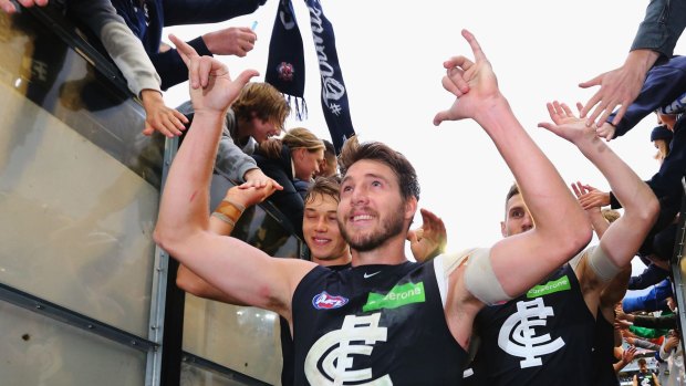 Dale Thomas was an important contributor in Carlton's win over Collingwood last weekend