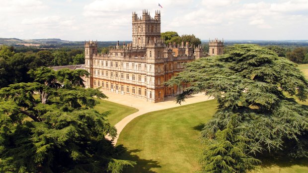 Highclere Castle in Hampshire, 80 kilometres west of London, was used as Downton Abbey in the TV series and upcoming film.