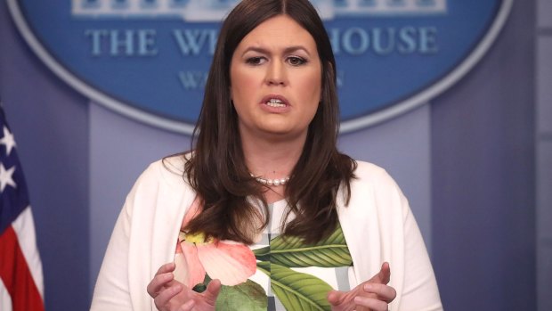 White House deputy press secretary Sarah Huckabee Sanders