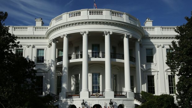 The White House in Washington, where Donald Trump will sleep alone.