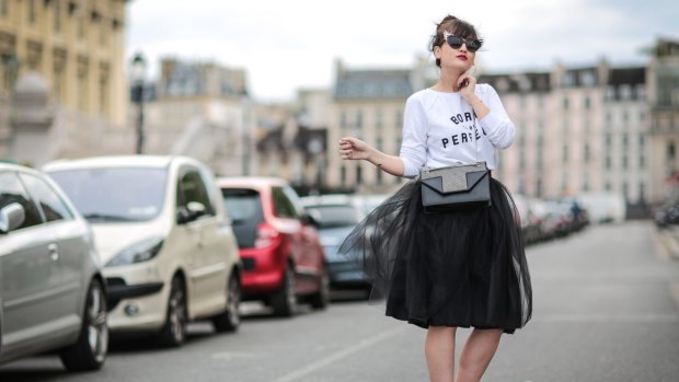 Fashion blogger Nikita Wong in Paris.