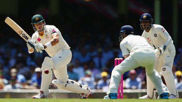 Shane Watson survived a late Indian onslaught to remain undefeated on 61.