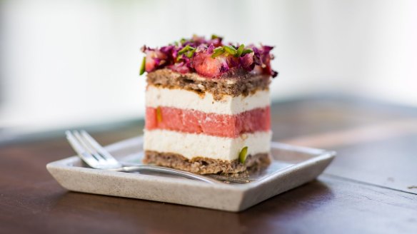 The watermelon cake at Black Star Pastry.