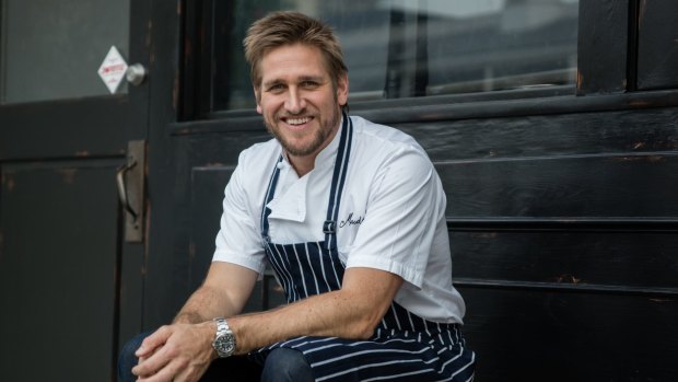 Curtis Stone at his LA restaurant Maude.