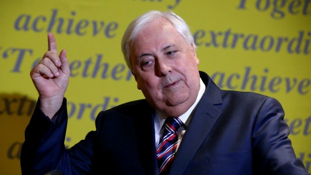 Clive Palmer has revealed his inner poet.