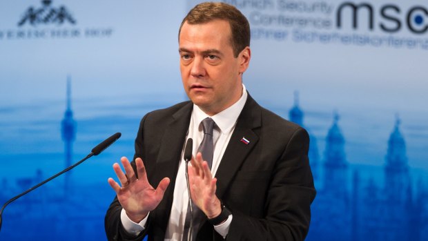 "There is no evidence of our bombing civilians": Russian Prime Minister Dmitry Medvedev.