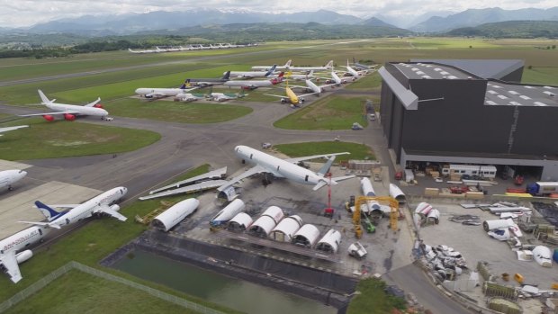 Tarmac Aerosave, Europe's biggest aircraft storage company, says it can accommodate 25 A380s.