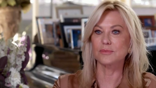 Kerri-Anne Kennerley on Channel Seven's <em>Sunday Night</em> program.