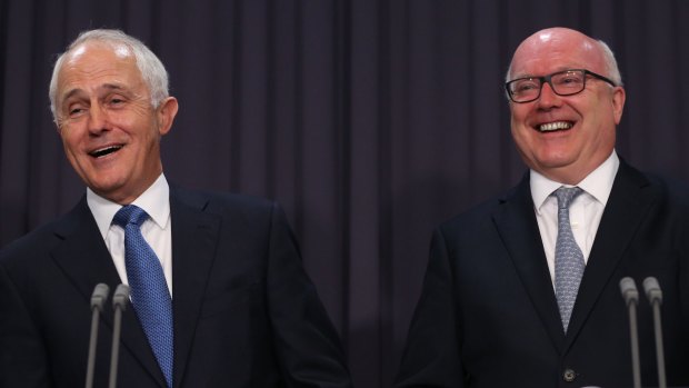 Prime Minister Malcolm Turnbull and Attorney-General Senator George Brandis.
