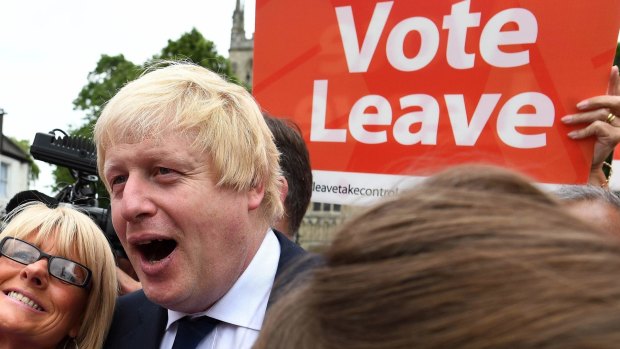 The Brexit figurehead, former London mayor Boris Johnson.