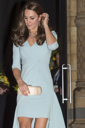 The Duchess of Cambridge broke the style rules set by the Queen by showing off her knees at an official function.