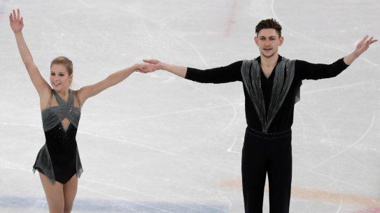 Smooth sailing: Ekaterina Alexandrovskaya and Harley Windsor.