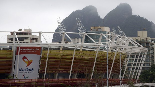Work in progress at Rio's Olympic Park.