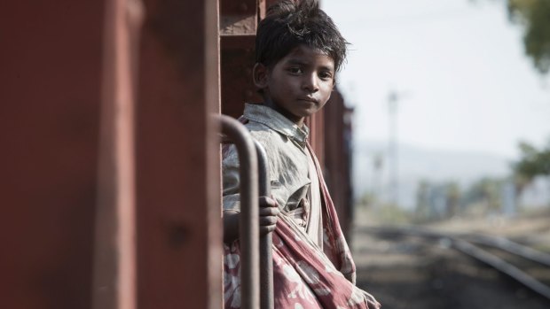 Lost as a boy: Sunny Pawar in <i>Lion</i>.
