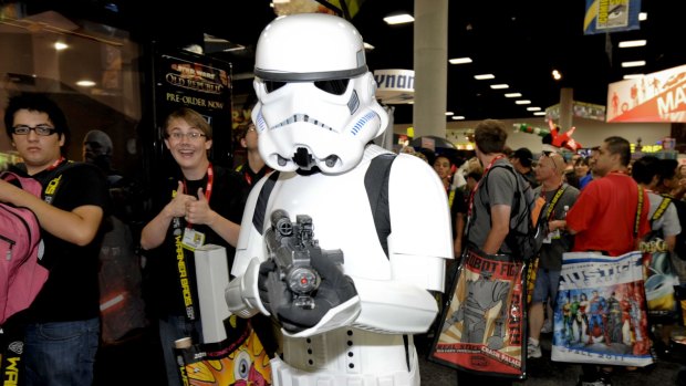 Heightened security ... Nearly 200,000 film and entertainment fans have descended on the San Diego Convention Centre for Comic-Con.