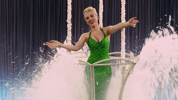 Scarlett Johansson as swimming movie star DeeAnna Moran in <i>Hail, Caesar!</i>