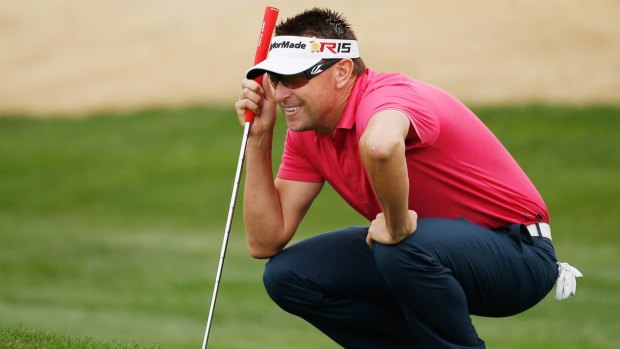 Robert Allenby during the first round of the Waste Management Phoenix Open at TPC Scottsdale.