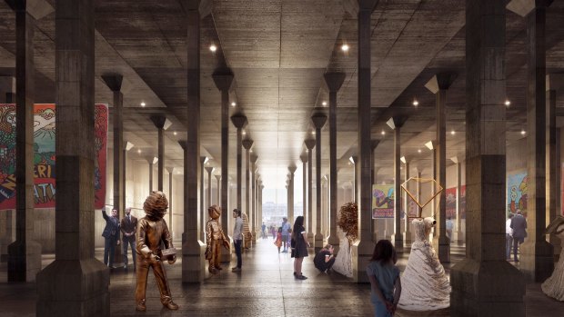 An artist's impression shows what the new Oil Tank Gallery could look like.