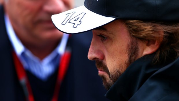 Relieved: Fernando Alonso.