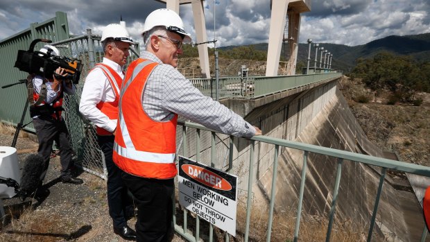 Malcolm Turnbull during his tour of the Snowy Hydro last week.