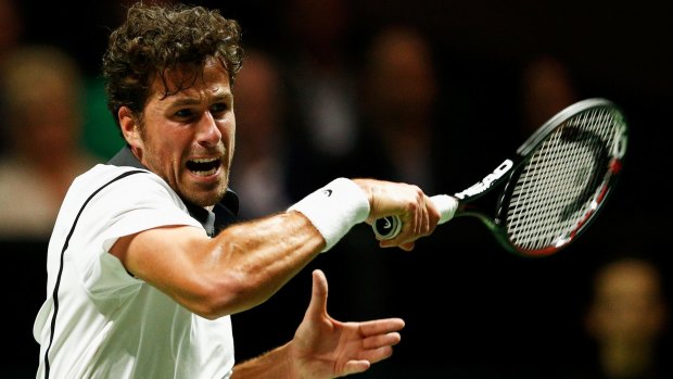 Shocked: Robin Haase of the Netherlands.