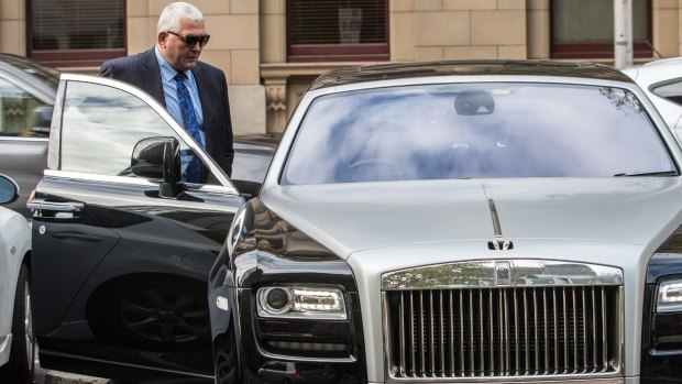 Mick Gatto left court in style.