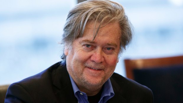 Steve Bannon, senior Trump adviser and former head of Breitbart News, has long been linked to alt-right figures and published their views at Breitbart.