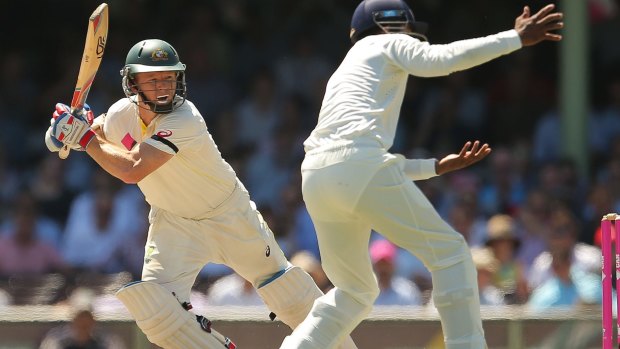 Chris Rogers in action at the Sydney Cricket Ground in January 2015.