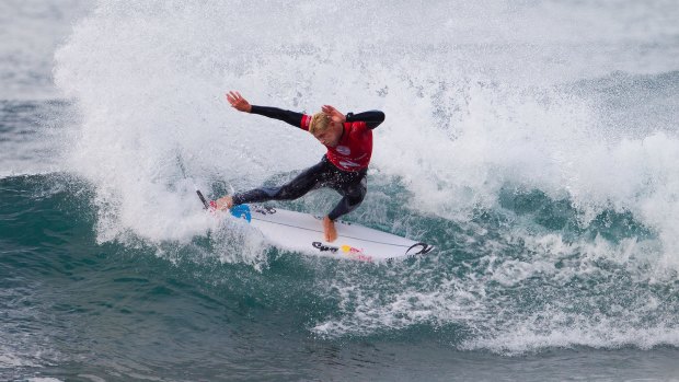 Mick Fanning placed second during Round 1 of the Rip Curl Pro Bells Beach. 