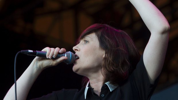 Sarah Blasko performs at Beat the Drum music festival in The Domain in 2015. Not being able to read music has "definitely held her back", she says.