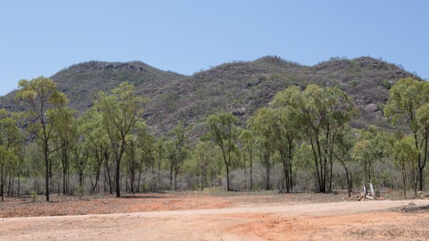 The remote bushland of Ravenswood, North Queensland, near where Mick Isles' car was found.