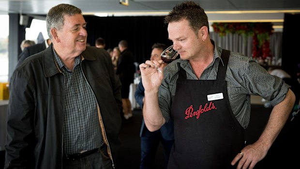 Alan Porter's 1971 Penfolds Grange goes through testing.