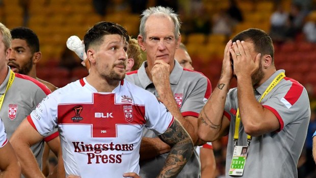 Snubbed: England's Rugby League side has been left third in the world rankings, despite a run to the World Cup final.