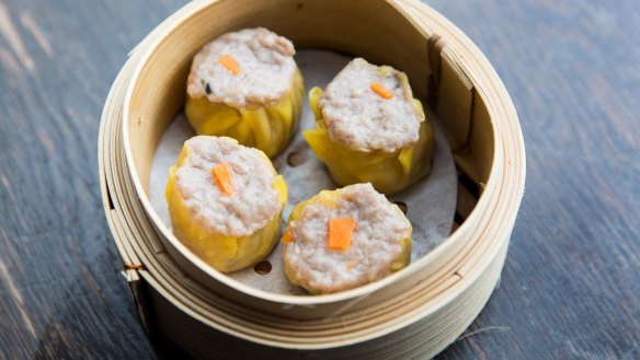 Pork and prawn siu mai.