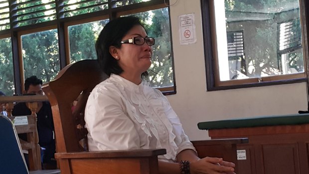 Noor Ellis in the Denpasar District Court in May.
