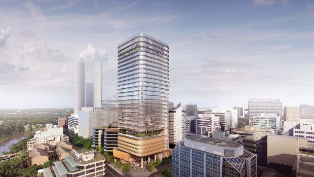 A Parramatta City Council Design Competition jury has chosen the design by Fender Katsalidis for GPT's 32 Smith Street Parramatta office tower