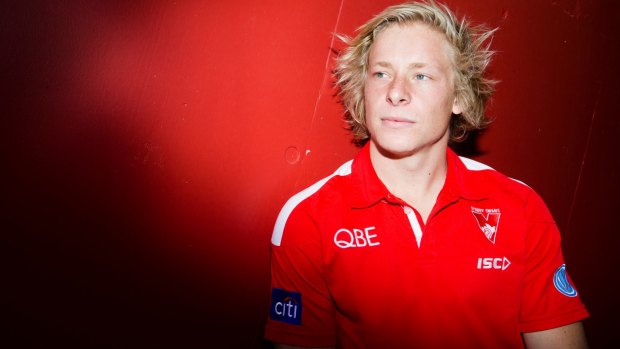 Date with destiny: Isaac Heeney has become one of the AFL's hottest prospects.
