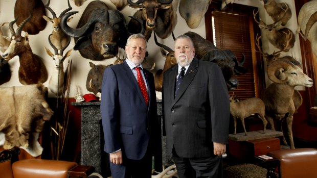 Shooters party members Robert Borsak and Robert Brown want private hunting reserves to be permissable in NSW.