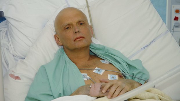 Alexander Litvinenko lies in a London hospital in November 2006, dying of radiation poisoning. In 2014, the British government opened an inquiry into Moscow's alleged involvement in the death of the former KGB agent.