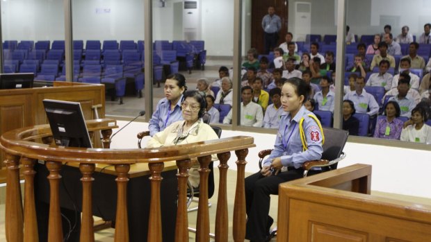 Ieng Thirith at the troubled tribunal in 2010.