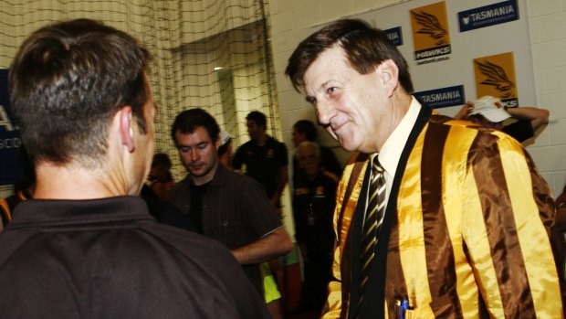Early days: Alastair Clarkson and Jeff Kennett in 2007.