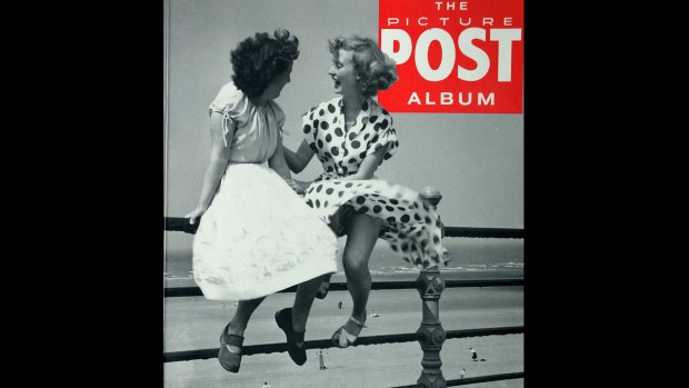 The Picture Post Album featuring a famous photo of Pat Stewart in her Polka dot dress at Blackpool by Bert Hardy. 