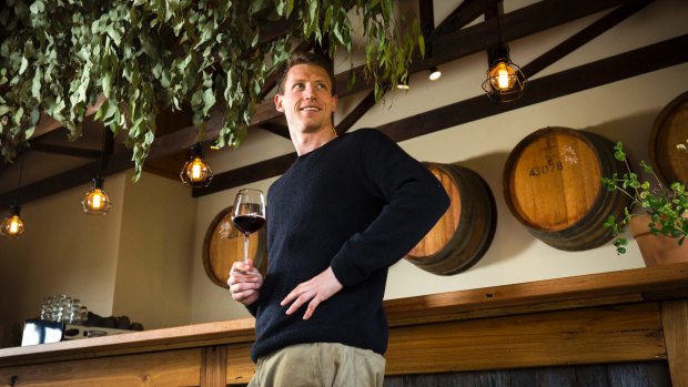 Dylan Grimes, seen here at his Mt Macedon Winery, was the reason Richmond began their mindfulness program.